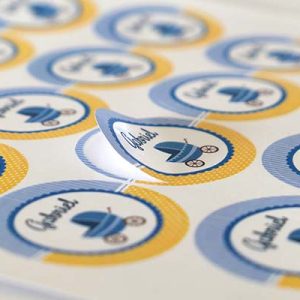PAPEL Autocolante Redondo para EVENTOS