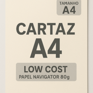 Cartaz A4 | Cores | Papel Navigator 80g | Low Cost