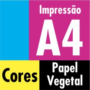 Impressão a Cores A4 - Papel Vegetal 110g